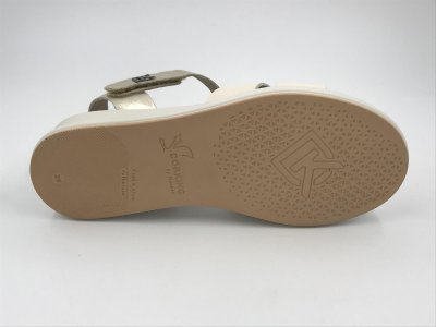 Fluchos by Dorking Sandaal with 2cm Front and 4cm Rear Sole Thickness, Velcro Closure