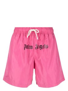Palm Angels Men's Pink Swim Trunks