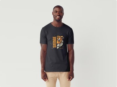 Savage Brooklyn Tiger Graphic T-Shirt