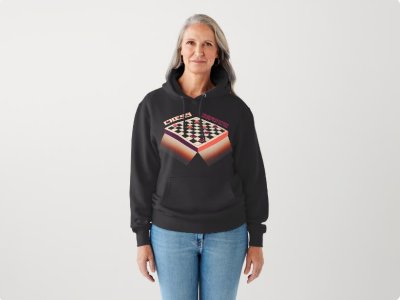 Vibrant Checkerboard Design Hoodie