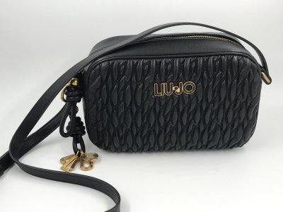 LIU JO Black Camera Case Crossbody Bag – Stylish & Compact Designer Bag
