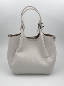 Gianni Chiarini Ecru Leather Handbag – Elegant and Timeless Designer Bag