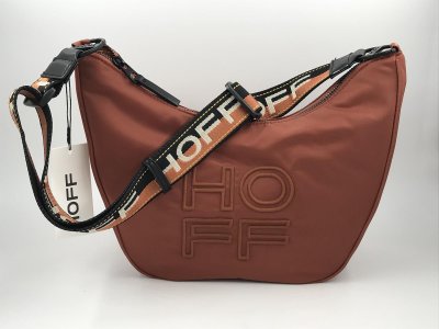 Hoff Terracotta Brown Nylon Handbag – Elegant and Functional Designer Bag