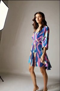 Boho Dream Mini Dress – Abstract Multi-Color Print
