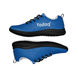 Yodaq® White & Blue Men’s Sneakers – Knit Summer Trainers | Lightweight Gym and Lifestyle Shoes