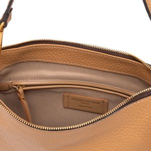 Gianni Chiarini Brooke BS10491 Handbag – Camel Leather, 30x25x6 cm