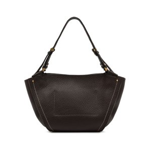 Gianni Chiarini Bloom Handbag – Espresso Brown Leather, 40x23x15 cm