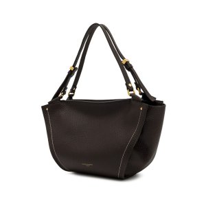 Gianni Chiarini Bloom Handbag – Espresso Brown Leather, 40x23x15 cm
