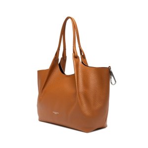 Gianni Chiarini Dua Handbag – Cognac Leather, 38x38x18 cm