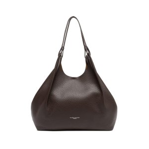 Gianni Chiarini Dua Handbag – Espresso Brown Leather, 40x38x18 cm
