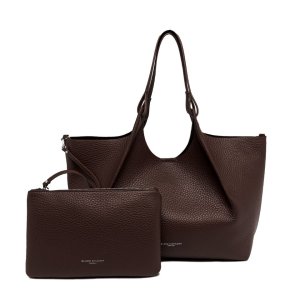 Gianni Chiarini Dua Handbag – Tmoro Brown Leather, 38x38x18 cm