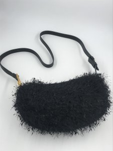 Gianni Chiarini Matilde Shoulder Bag – Black Leather, 30x17x10 cm
