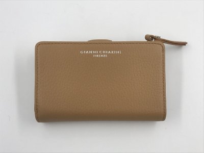 Gianni Chiarini Leather Wallet – Caramel, 13.5x8x3 cm