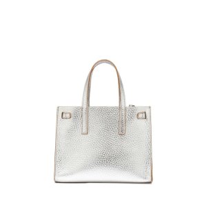Gianni Chiarini Altea Silver Leather Tote Bag – 25x20x10 cm