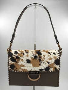 Hispanitas Camel Suede Shoulder Bag – 25x18x10 cm