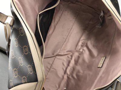 Liu Jo Monogram Duffle Bag – Brown Travel Tote 50x28x25 cm
